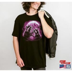 Raccoon Moon T Shirt  Unisex Shirt Graphic Tee Style Tshirt